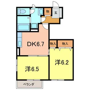 サンライト【103号室】の間取り