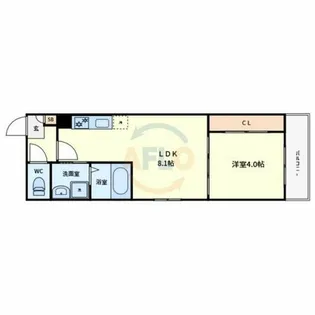 Tio住吉大社【1階】の間取り