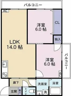神野マンションⅡ【3階】の間取り