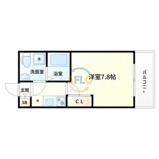 SERENiTE新大阪【10階】の間取り