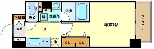 アーバネックス同心【8階】の間取り