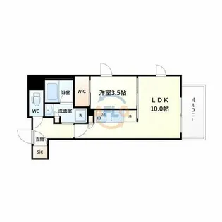 シーズンフラッツ新大阪【3階】の間取り