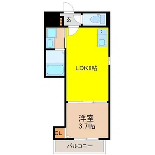 クラール川名【2階】の間取り