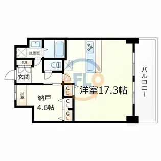 エクシアテラス梅田【4階】の間取り