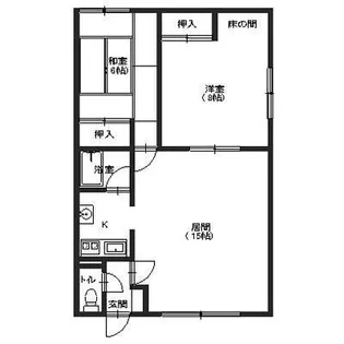 ハイツ日吉【1階】の間取り