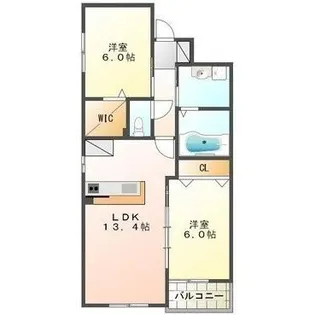 NEW PIAZZA西桔梗【5階】の間取り