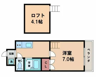 コスモコート大南【4階】の間取り