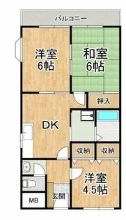 リメインズMハイツ【3階】の間取り