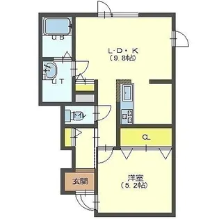 NC TERRACEⅠ【B号室】の間取り