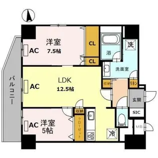 大阪府大阪市東成区東小橋1丁目【マンション】の間取り