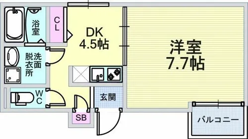 アールグランツ一乗寺【303号室】の間取り