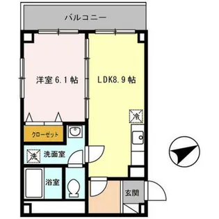 シーガル マンション【4階】の間取り