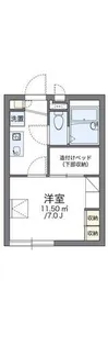 レオパレスEM1【204号室】の間取り