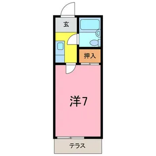 コーポ栄【1階】の間取り