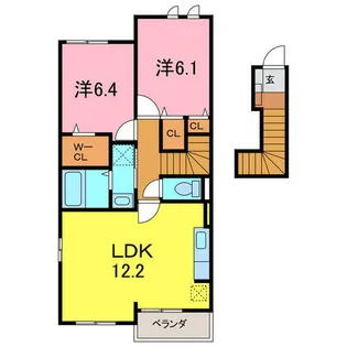 カノン【202号室】の間取り
