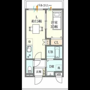 エレガンス藤井寺【2階】の間取り