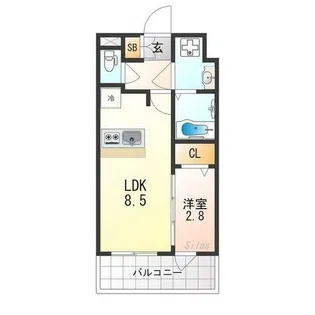 ファステート京都東福寺パラベル【2階】の間取り