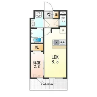 ファステート京都東福寺パラベル【2階】の間取り