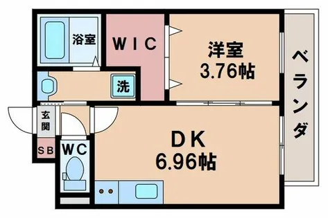 GRAND STEADY天王寺町【2階】の間取り