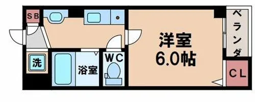 Clover住吉南【2階】の間取り