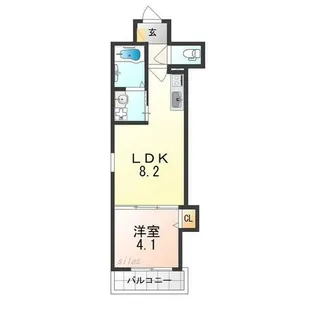 F asecia Attivo Ⅵ【2階】の間取り