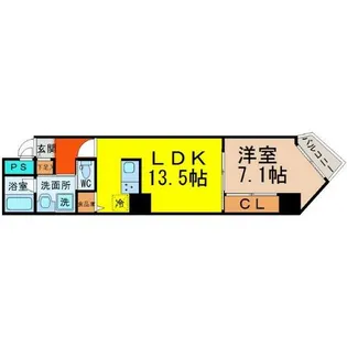 AXIA MEIEKI(アクシア名駅)【8階】の間取り