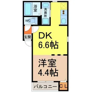グランコンフォール米野III【3階】の間取り