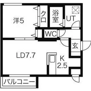 ル・ファール円山【1階】の間取り