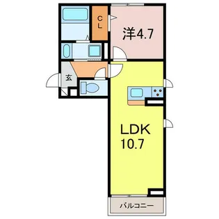 愛知県刈谷市中山町5丁目【アパート】の間取り