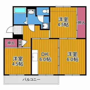 ヴィラナリー千代田1号棟【5階】の間取り