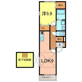 ブランカハウス【1階】の間取り