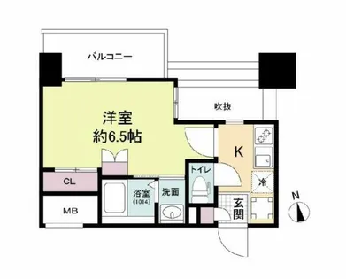 セレニテ難波グランデシュッド【5階】の間取り