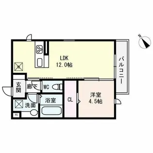 ヴェルドミール・ドゥエ【3階】の間取り