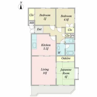 ロイヤル西崎【1階】の間取り