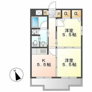 ランドハウスチクサステーション【6階】の間取り