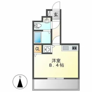 リベール名駅南【704号室】の間取り