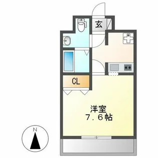 リベール名駅南【803号室】の間取り