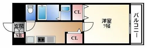 エステムコート名古屋栄プレシャス【9階】の間取り