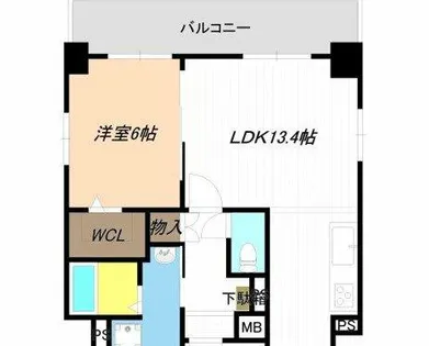 ボワドブローニュ【6階】の間取り