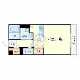アメニティー東住吉【2階】の間取り