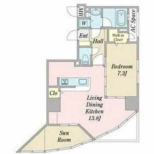 プロシード金山2【13階】の間取り