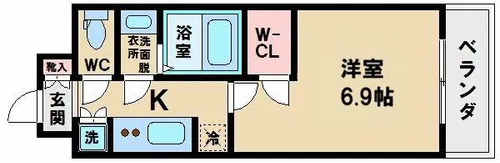 サムティ天王寺EAST【5階】の間取り