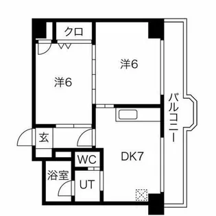 清水ハイツ【2階】の間取り
