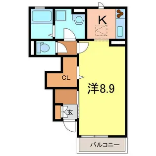 プリンス大友【1階】の間取り