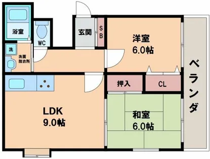 ディマーンシュ阿倍野【3階】の間取り