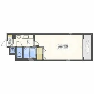 プレサンス本町プライム【9階】の間取り