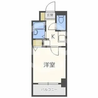エスリード梅田東【8階】の間取り