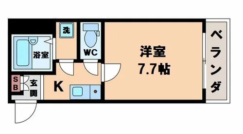 ラシーヌ山坂【2階】の間取り