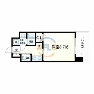 フォレストグレイス城東中央Ⅱ【9階】の間取り