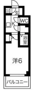 エスリードレジデンス大阪天王寺【6階】の間取り